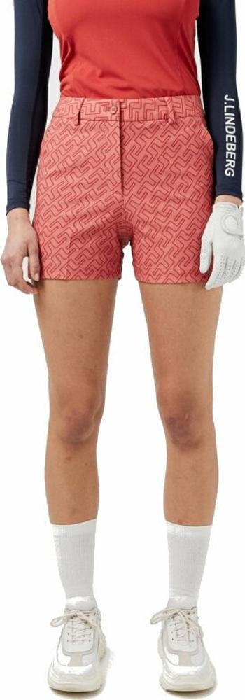 J.Lindeberg Gwen Printed Golf Short Faded Rose Bridge Monogram 25 Kraťasy