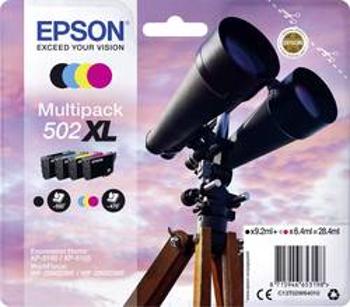 Epson Ink set T02W64, 502XL originál černá, azurová, purppurová, žlutá C13T02W64010