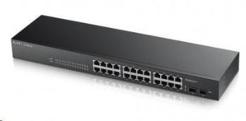 Zyxel GS1900-24 v2 26-port Gigabit Web Smart switch, 24x gigabit RJ45, 2x SFP, fanless