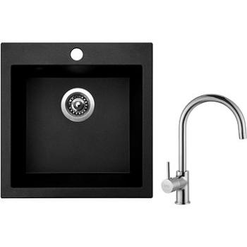 SINKS VIVA 455 Granblack + SINKS VITALIA (VIV30VICL)