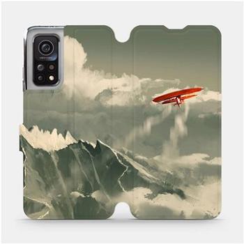 Flipové pouzdro na mobil Xiaomi MI 10T Pro - MA03P Oranžové letadlo v horách (5903516464654)