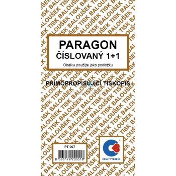 Tiskopis Paragon 8x15cm samopropis číslovaný 50 listů BALOUŠEK