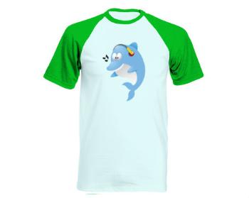 Pánské tričko Baseball Delfínek