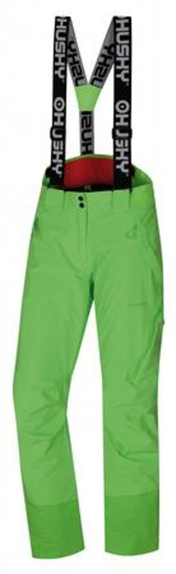 Husky Dámské lyžařské kalhoty Mitaly L neonově zelená L
