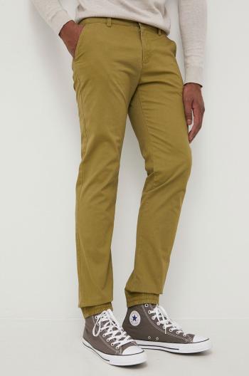 Kalhoty Tom Tailor pánské, zelená barva, jogger