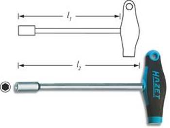 Dílna šroubovák s nástrčným klíčem vnější šestihran Hazet 428-13, klíč 13 mm, chrom-vanadová ocel