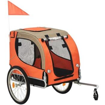 Shumee Vozík za kolo pro psa oranžovo-hnědý (8718475718086)