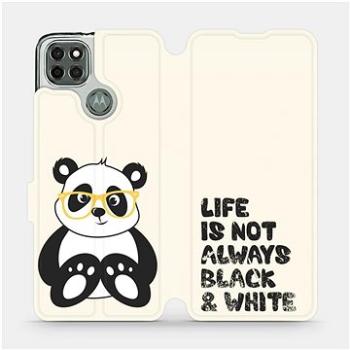 Flipové pouzdro na mobil Motorola Moto G9 Power - M041S Panda - life is not always black and white (5903516575046)