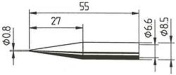 Pájecí hrot Ersa ERSADUR 842 SD, tužkový, prodloužený, 0,8 mm