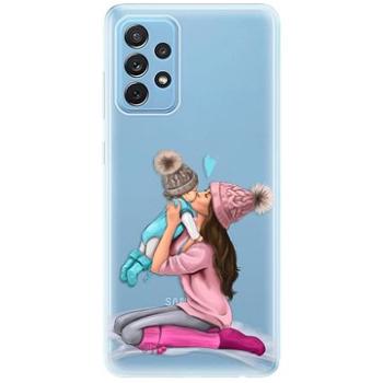 iSaprio Kissing Mom - Brunette and Boy pro Samsung Galaxy A72 (kmbruboy-TPU3-A72)