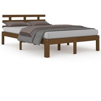 Rám postele medově hnědý masivní dřevo 180 × 200 cm Super King, 814772 (814772)