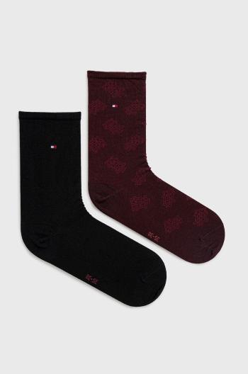 Ponožky Tommy Hilfiger dámské, fialová barva