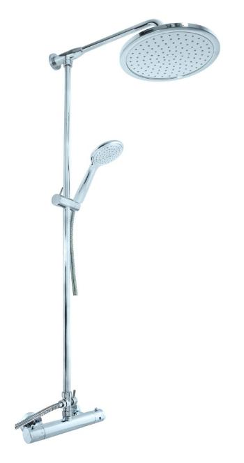 SLEZAK-RAV Vodovodní baterie sprchová TERMOSTATICKÁ s hlavovou a ruční sprchou, Barva: chrom, Rozměr: 150 mm TRM81.5/5