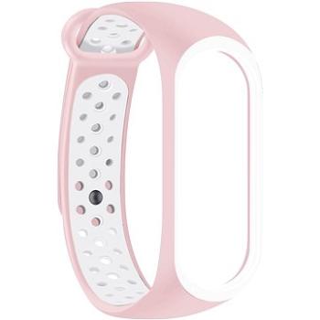 Eternico Sporty pro Xiaomi Mi band 5 / 6 silk pink and white (APW-XMI5SP-SPW)