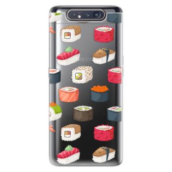 Odolné silikonové pouzdro iSaprio - Sushi Pattern - Samsung Galaxy A80