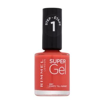 Rimmel London Super Gel STEP1 12 ml lak na nehty pro ženy 097 Party Till Sunset