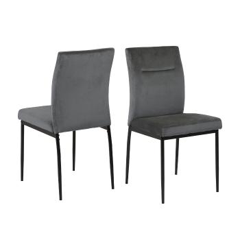 Sada 2 ks − Jídelní židle Demi − šedá