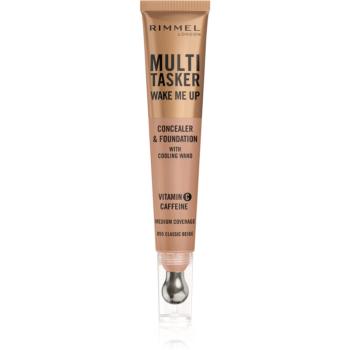 Rimmel Multi-Tasker Wake Me Up make-up a korektor pro rozjasnění pleti odstín 55 Classic Beige 20 ml