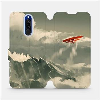 Flipové pouzdro na mobil Xiaomi Redmi 8 - MA03P Oranžové letadlo v horách (5903516076208)