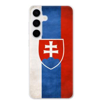 Odolné silikonové pouzdro iSaprio - Slovakia Flag - Samsung Galaxy S24+