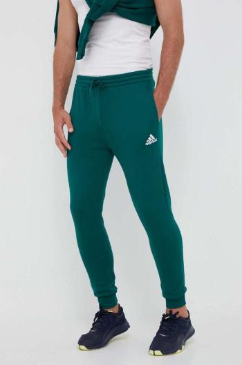 Tepláky adidas zelená barva, hladké, IJ8892