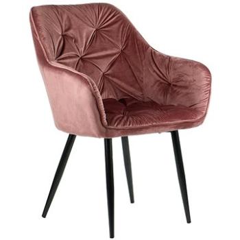 Židle HTS-D19 růžová zlatá (Stema_5903917404570)