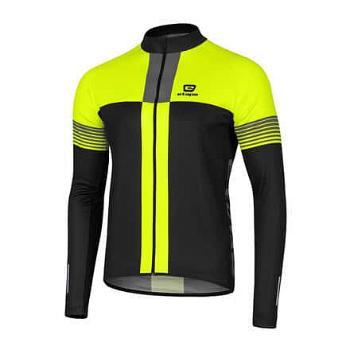Comfort cyklistický dres černá-žlutá Velikost oblečení: XL