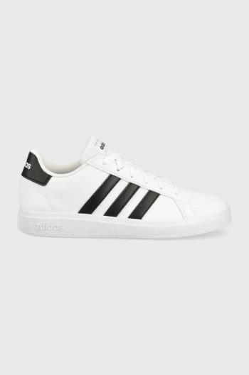 Dětské sneakers boty adidas GRAND COURT bílá barva