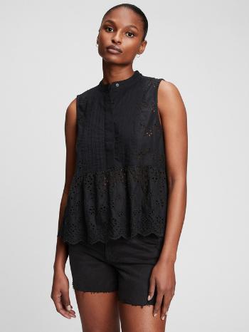 GAP Eyelet Top Černá