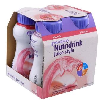 Nutridrink Juice Style s příchutí jahodovou 4 x 200 ml