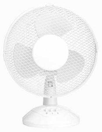 Stolní ventilátor Basetech 30 W, (Ø x v) 270 mm x 460 mm, bílá