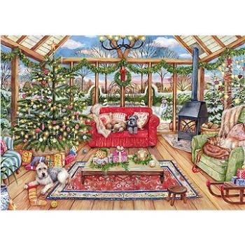 Falcon Puzzle Zimní zahrada o Vánocích 1000 dílků (8710126112755)