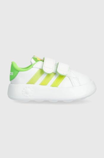 Dětské sneakers boty adidas x Disney, GRAND COURT 2.0 Tink CF I zelená barva