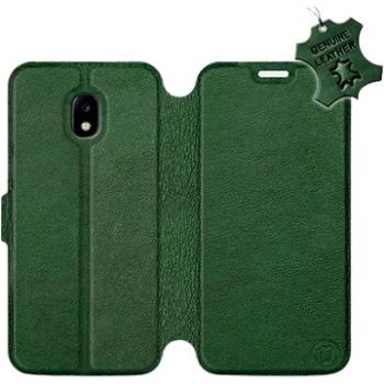 Flip pouzdro na mobil Samsung Galaxy J3 2017 - Zelené - kožené -   Green Leather (5903226527373)