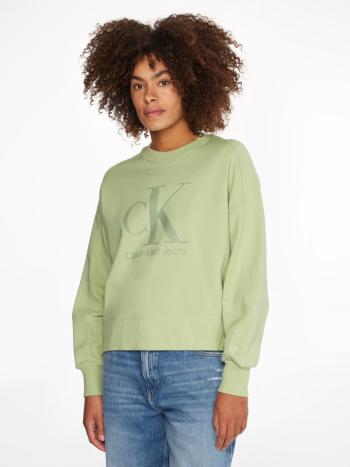 Calvin Klein dámská zelená mikina - S (L99)