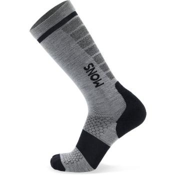 MONS ROYALE PRO LITE MERINO SNOW SOCK Unisex lyžařské merino ponožky, šedá, velikost 42-44