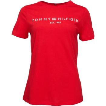 Tommy Hilfiger LOGO CREW NECK Dámské triko, červená, velikost