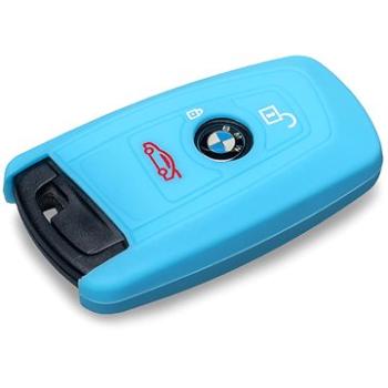 Ochranné silikonové pouzdro na klíč pro BMW novější modely, barva světle modrá (SZBE-069SB)