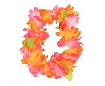 Godan Havajská květovaná čelenka - oranžovo/růžová
