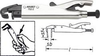 Kleště samosvorné Hazet 752-2, 0 - 15 mm, 205 mm
