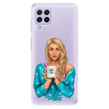 Odolné silikonové pouzdro iSaprio - Coffe Now - Blond - Samsung Galaxy A22