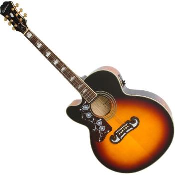 Epiphone EJ-200SCE LH Vintage Sunburst Elektroakustická kytara Jumbo