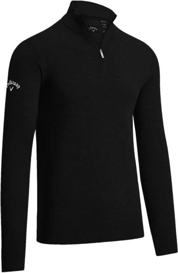 Callaway 1/4 Zipped Merino Black Onyx XL Svetr