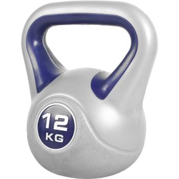 Gorilla Sports Kettlebell činka, vinylová, modrá, 12 kg