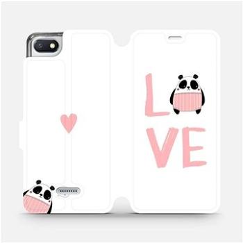Flipové pouzdro na mobil Xiaomi Redmi 6A - MH09S Panda LOVE (5903226752690)