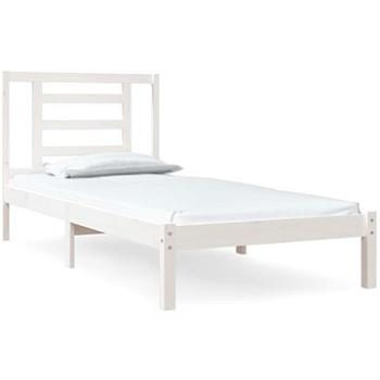 Rám postele bílý masivní borovice 100 × 200 cm, 3104339 (3104339)