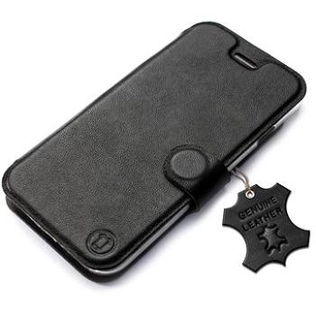 Mobiwear kožené flip pro Alcatel 1 2022 - Černé (5904808222488)