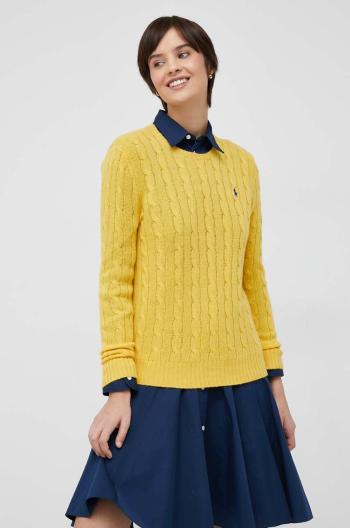Vlněný svetr Polo Ralph Lauren Dámský, žlutá barva