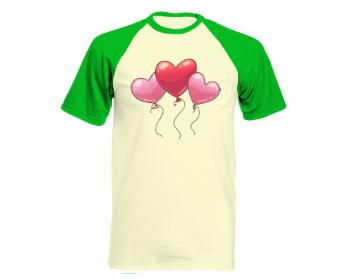 Pánské tričko Baseball heart balloon