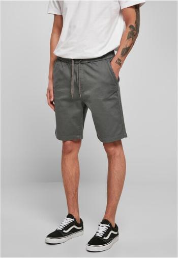 Urban Classics Stretch Twill Joggshorts lightasphalt - XL